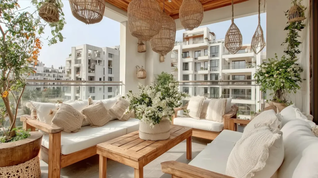 balcony view of an apartment in casablanca