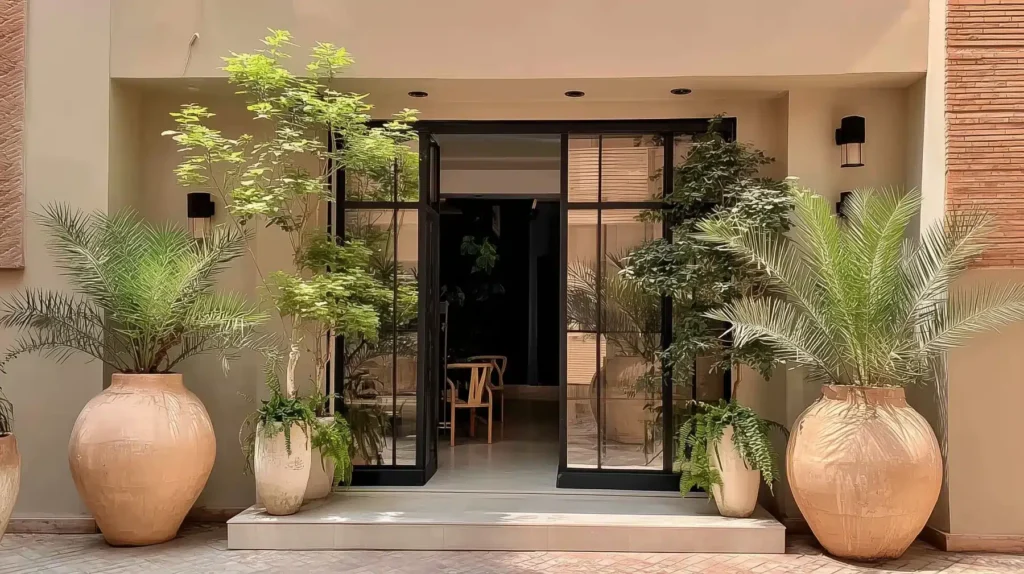 studio apartment entrance in marrakech