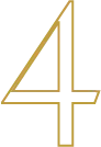 gold outline number 4 icon