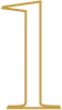 gold outline number 1 icon