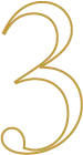 gold outline number 3 icon